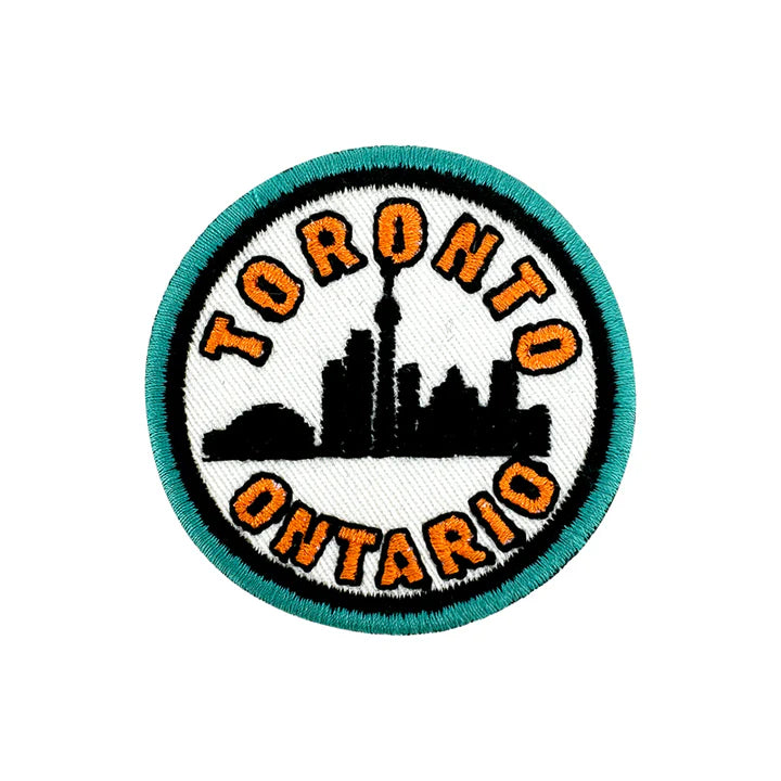 Toronto Skyline Round Iron-On Patch